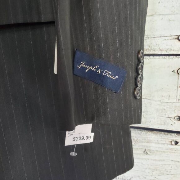 Joseph & Feiss Men’s Pinstripe Wool Suit Jacket Blazer Size 39L New With Tags - Picture 6 of 11
